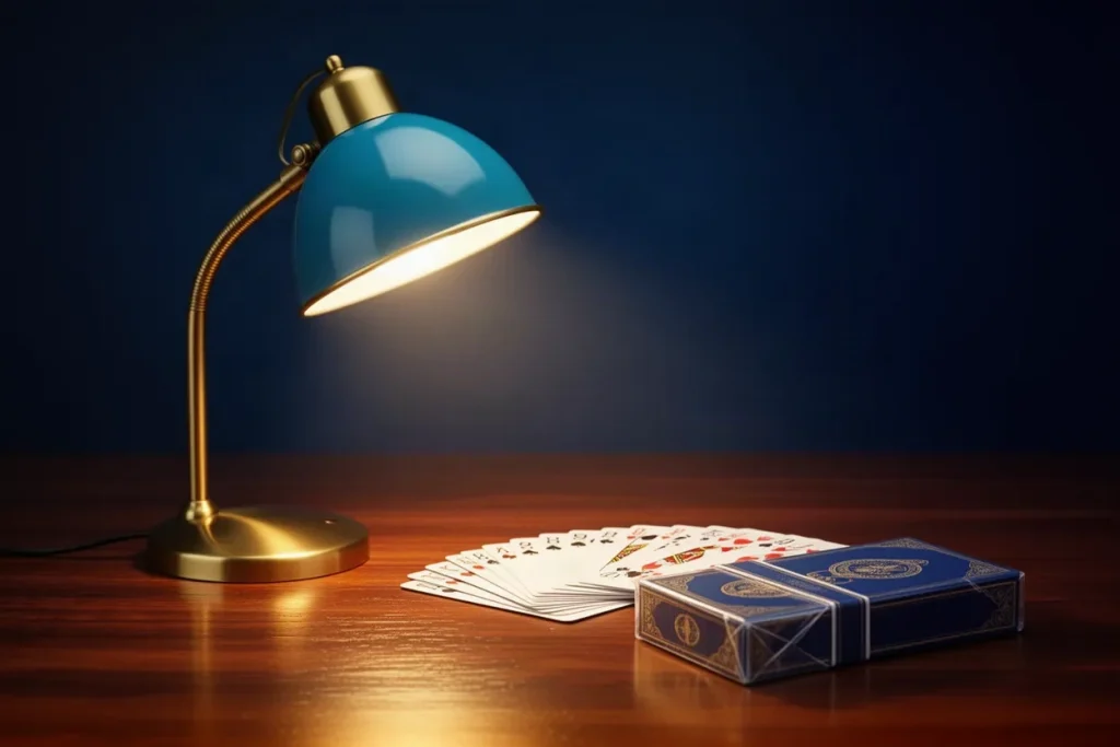 Ảnh minh hoạ đèn bàn đồng cho mục kinh nghiệm game bài HELLO88